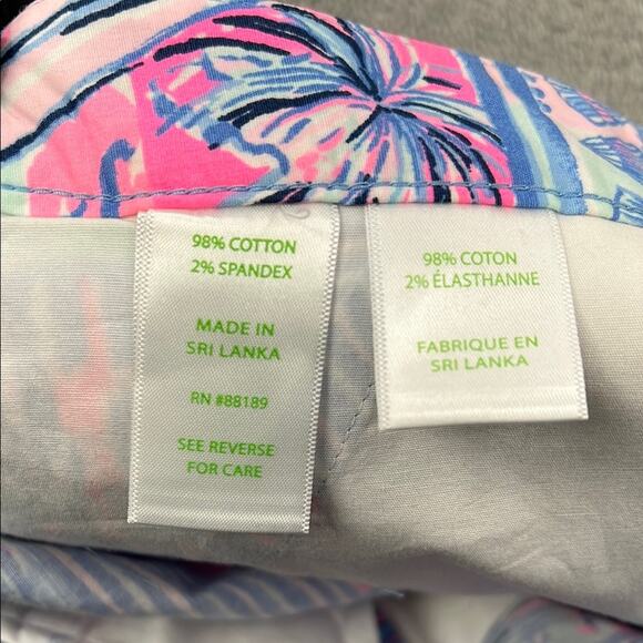 NEW Lilly Pulitzer 4 Adie Ruffle Pocket Stretch Women's Whisper Blue Shorts - Picture 10 of 13